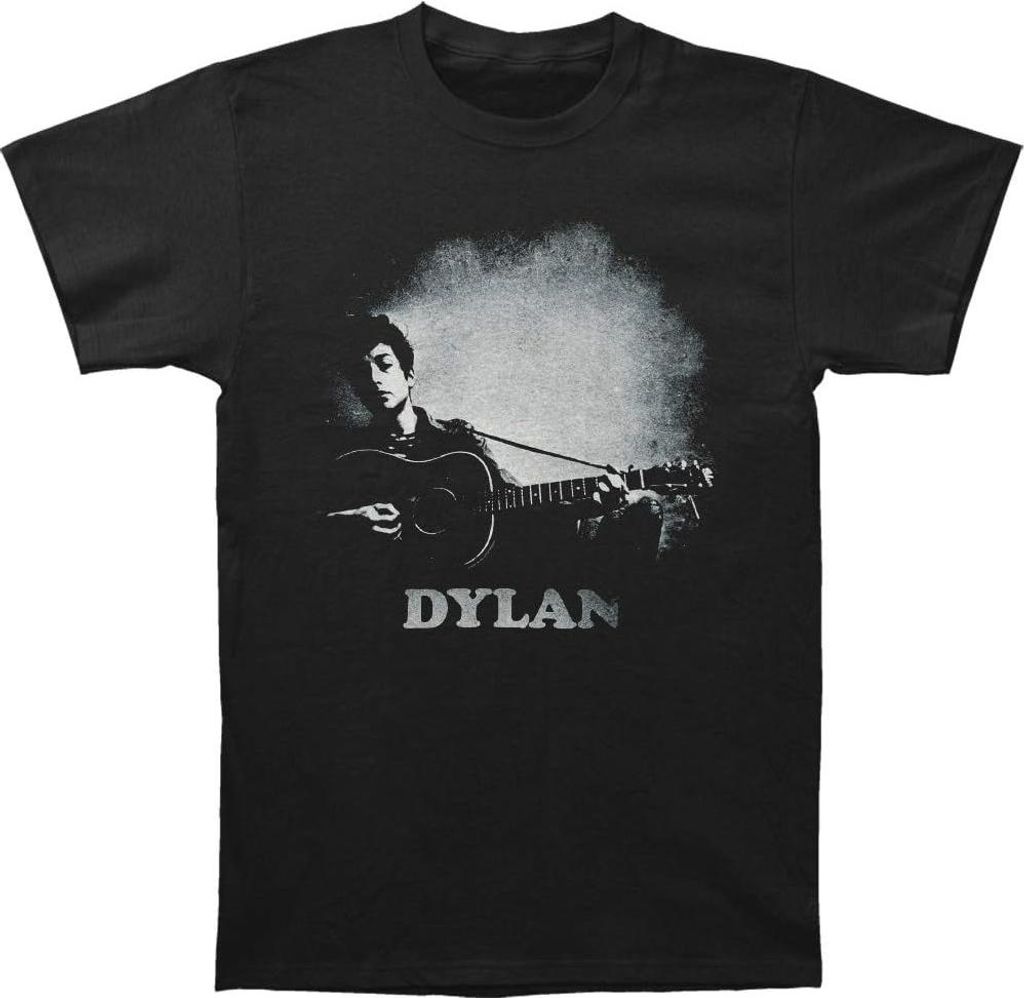 Bob Dylan - T-Shirt für Herren/Damen Uni RO7198 (XL) (Schwarz)