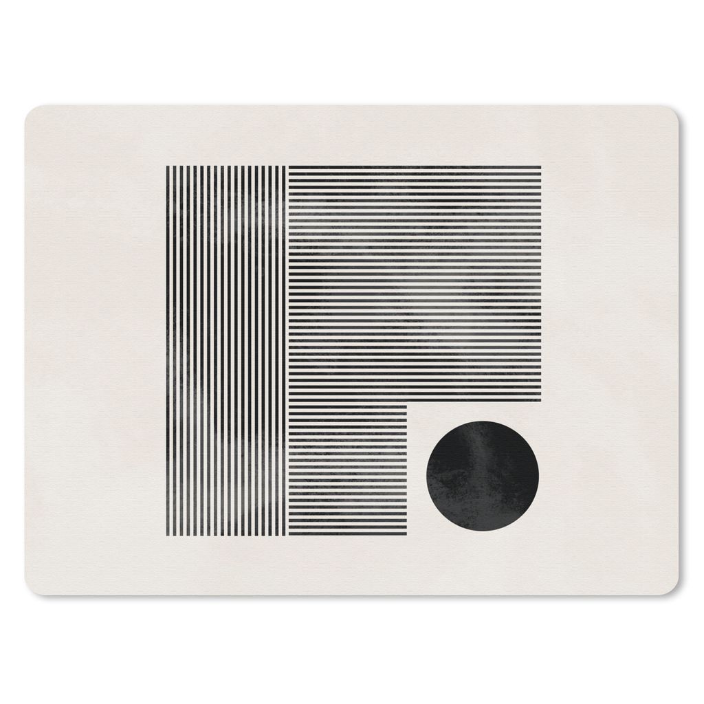 MuchoWow Mauspad Mousepad Quadratisch - Minimalismus - Abstrakt 40x30 cm - Mousepads - Maus Mat - Pad - Mausunterlage - Anti Rutsch