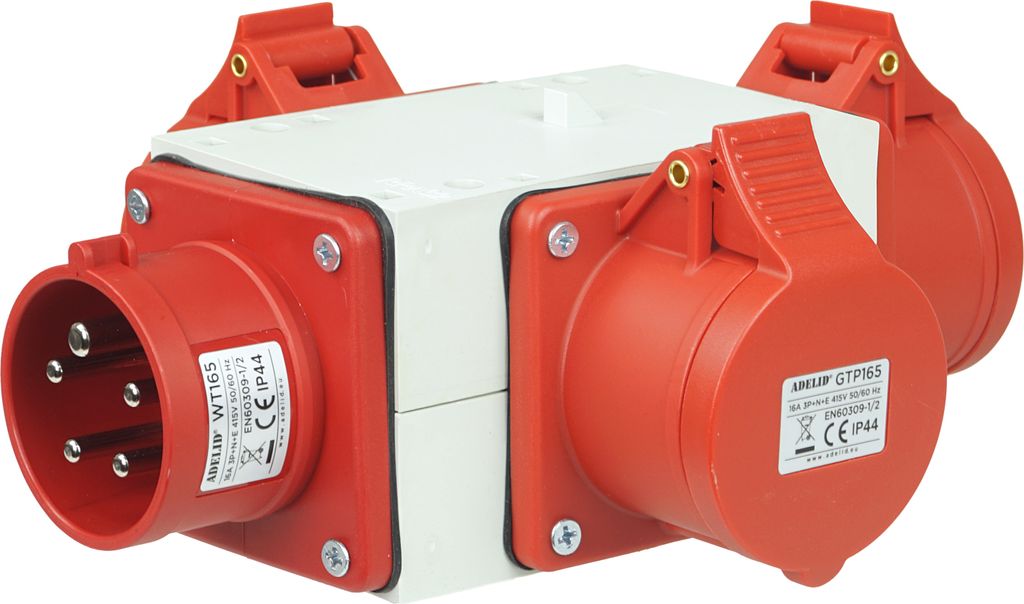 Adapter Stromverteiler Kraftstrom Baustrom Verteiler CEE Produktbild 