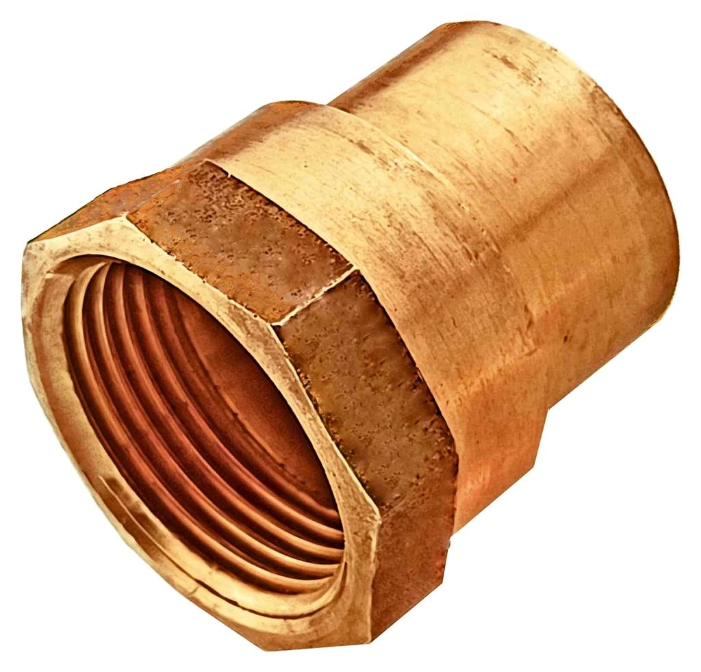 Übergangsmuffe i-IG zum Löten für Kupferrohr mit Außendurchmesser 15mm und 3/8" Innengewinde für Trinkwasser