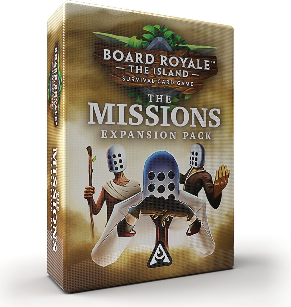 A box for a board game expansion pack titled 'The Missions'.