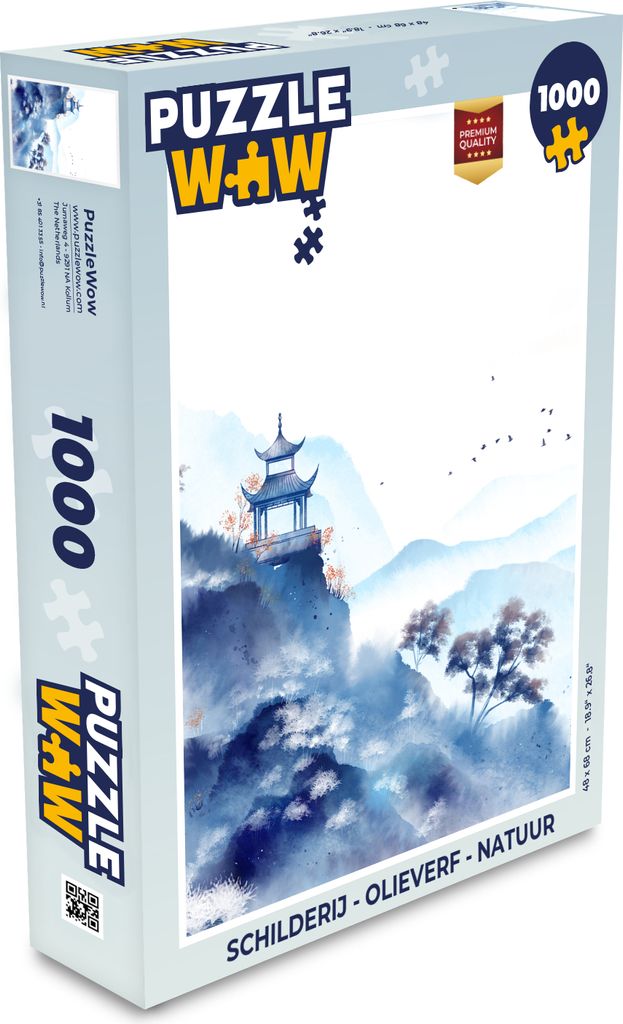 MuchoWow Puzzle 1000 Teile Malerei - Ölfarbe - Natur - Spielzeug - Alt und Jung - Spiele - Puzzeln