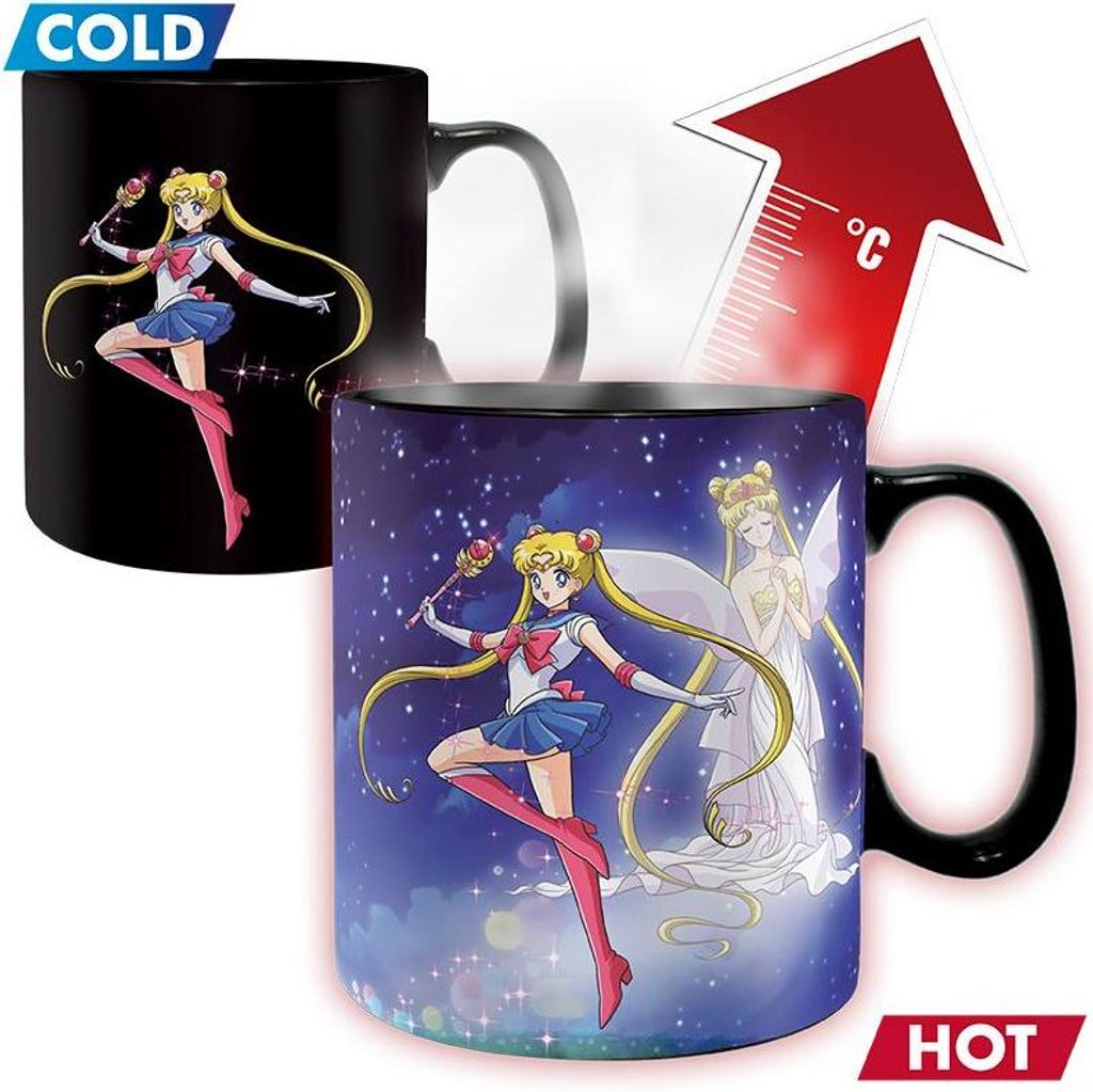 SAILOR MOON - Mug Heat Change- 460ml- Sailor & Chibi- Produktbild 