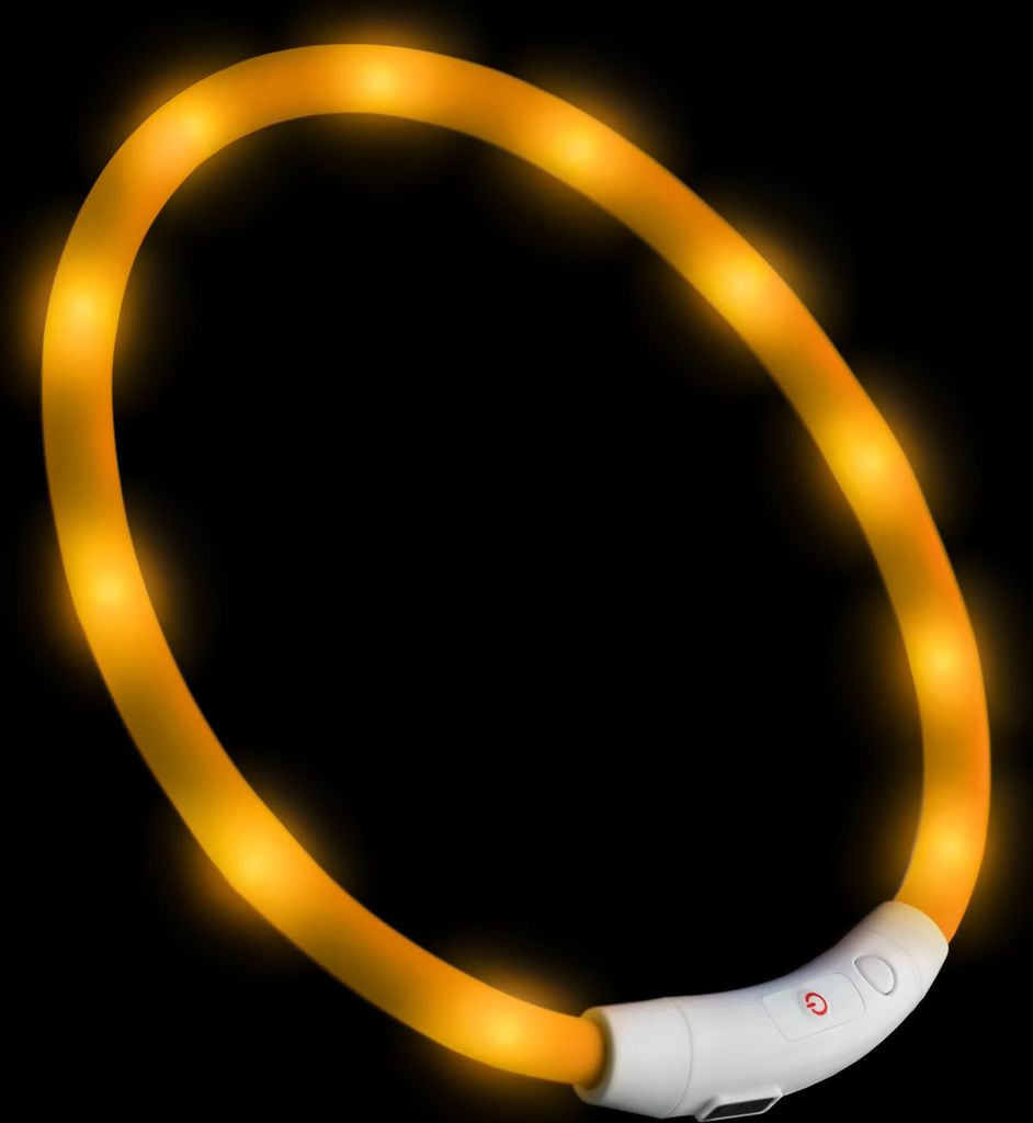 PRECORN LED USB-C Halsband Hund Silikon Hundehalsband Produktbild 