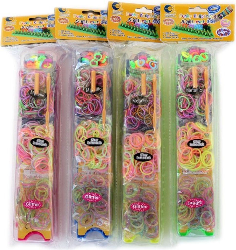 Fun Trading Funky Knüpf Ringe Starter - Set 300