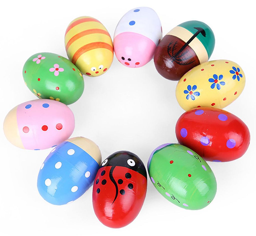 Maracas-shaker à œufs, forme d'animal colorée, instrument Image du produit 