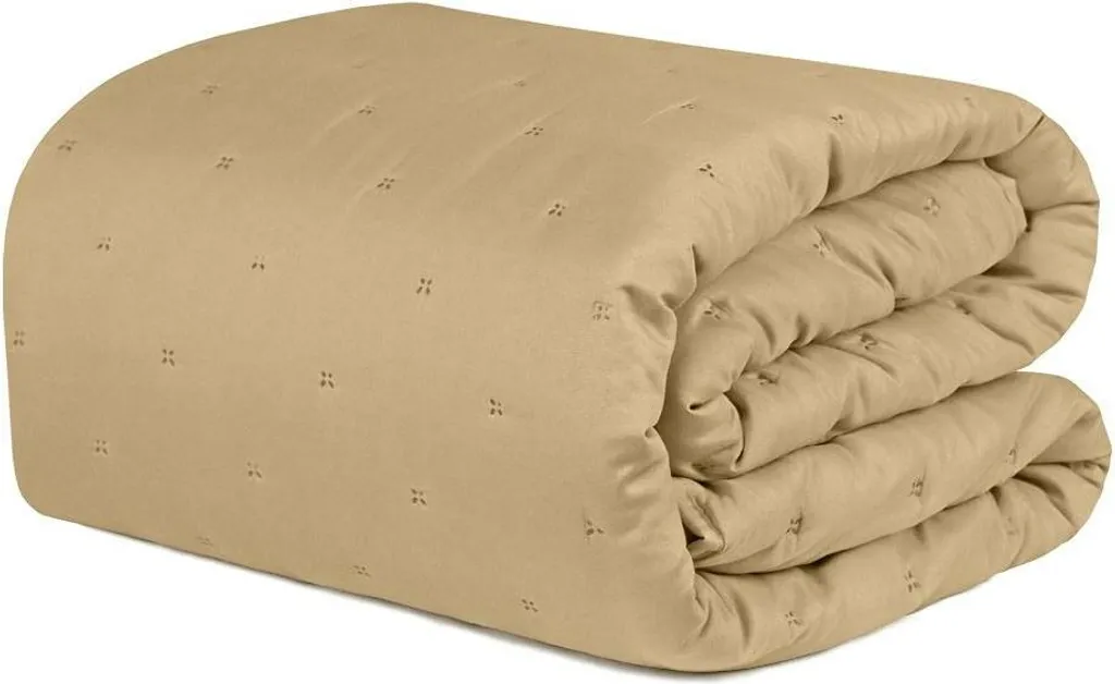 Couvre-lit Medea beige 200x220 Domarex - Texture douce et fini soigné