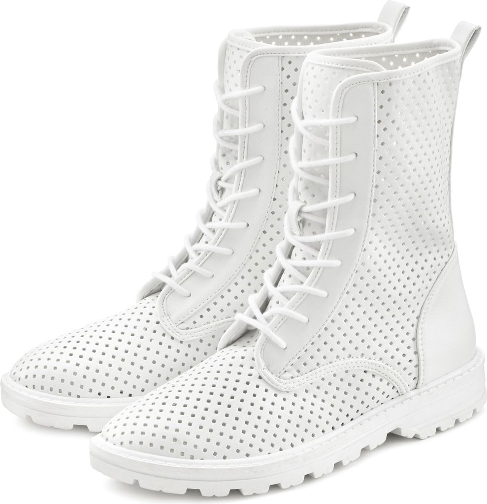 LASCANA Stiefelette weiß Größe 44