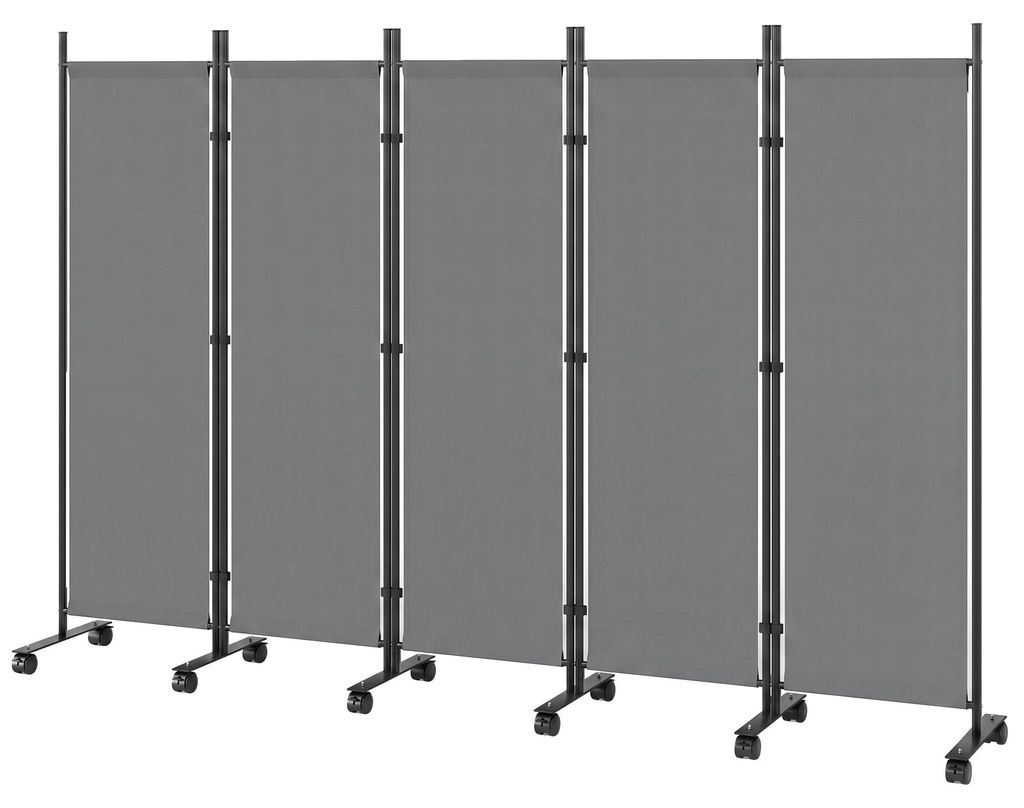 Outsunny Raumteiler 5-teilig 252 x 40 cm Freistehend Produktbild 