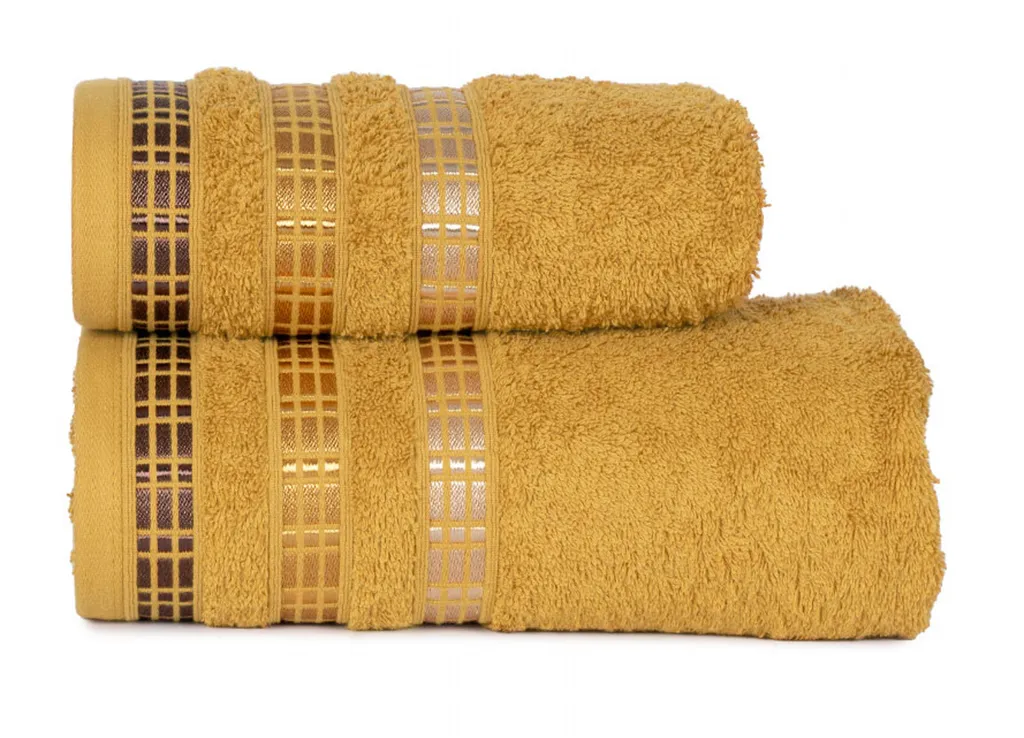 Asciugamano Luxury Mybesthome 50x90 cm Cotone 500gr Senape