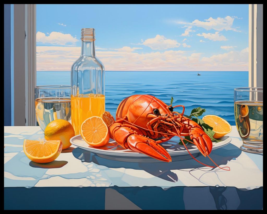 Plakat 76x60,5cm Hummer Nicht Paar