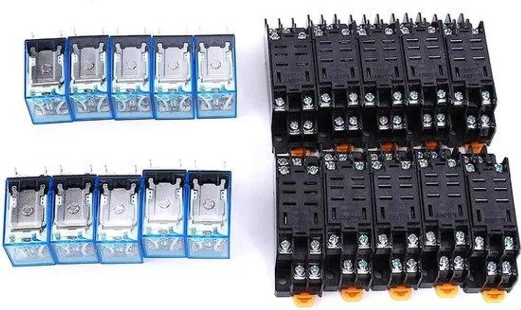 Kit de 10 Relais 8 Broches 24V CC pour Circuits Électroniques de Haute Précision
