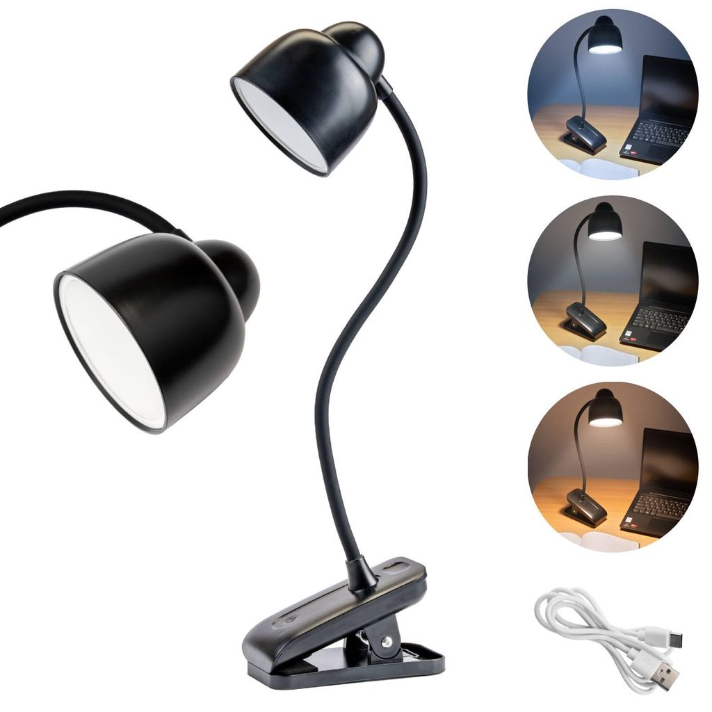 LUMILED LED 5W Lampe de bureau Noir Dimmable Changement de Image du produit 