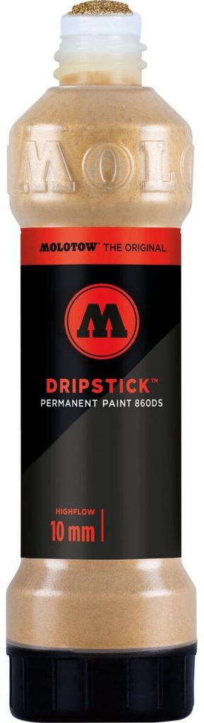 Dripstick Permanent Paint 860DS 70ml, gold, Squeeze Bottle Packung mit 6 Stück