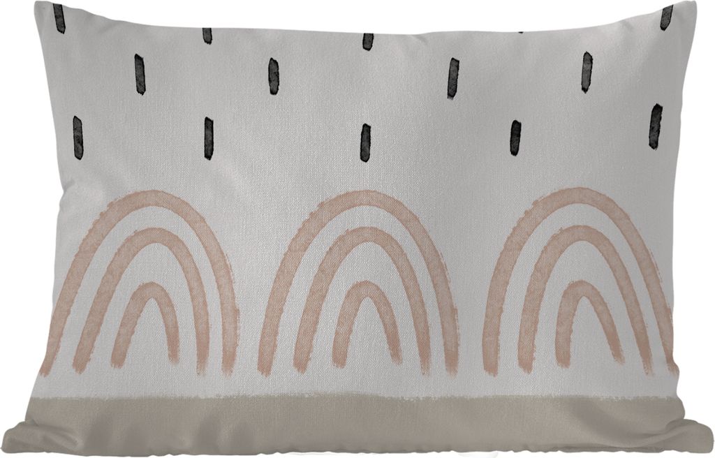 MuchoWow® Outdoor Kissen - Regenbogen - Pastell - Regen - Produktbild 