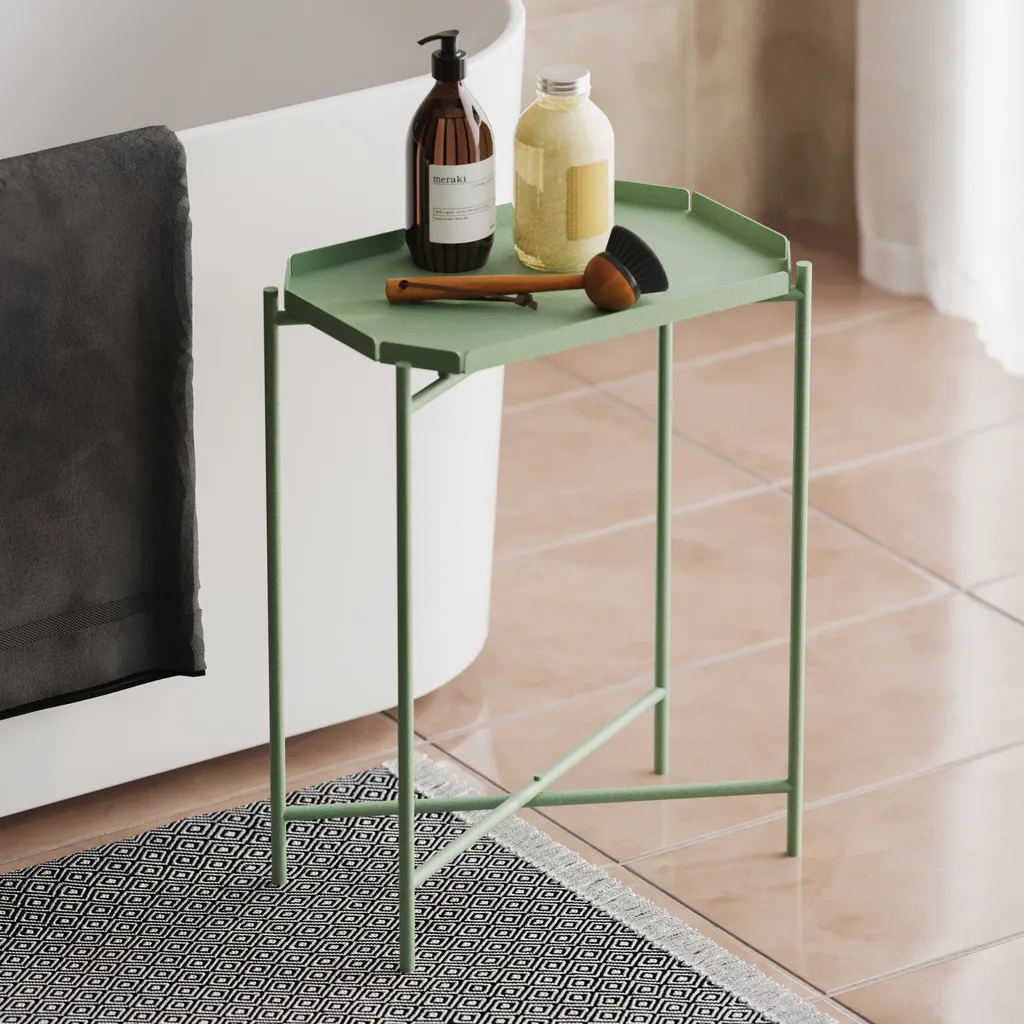 Table basse métal vert Shb-009-D stable et durable pour votre déco