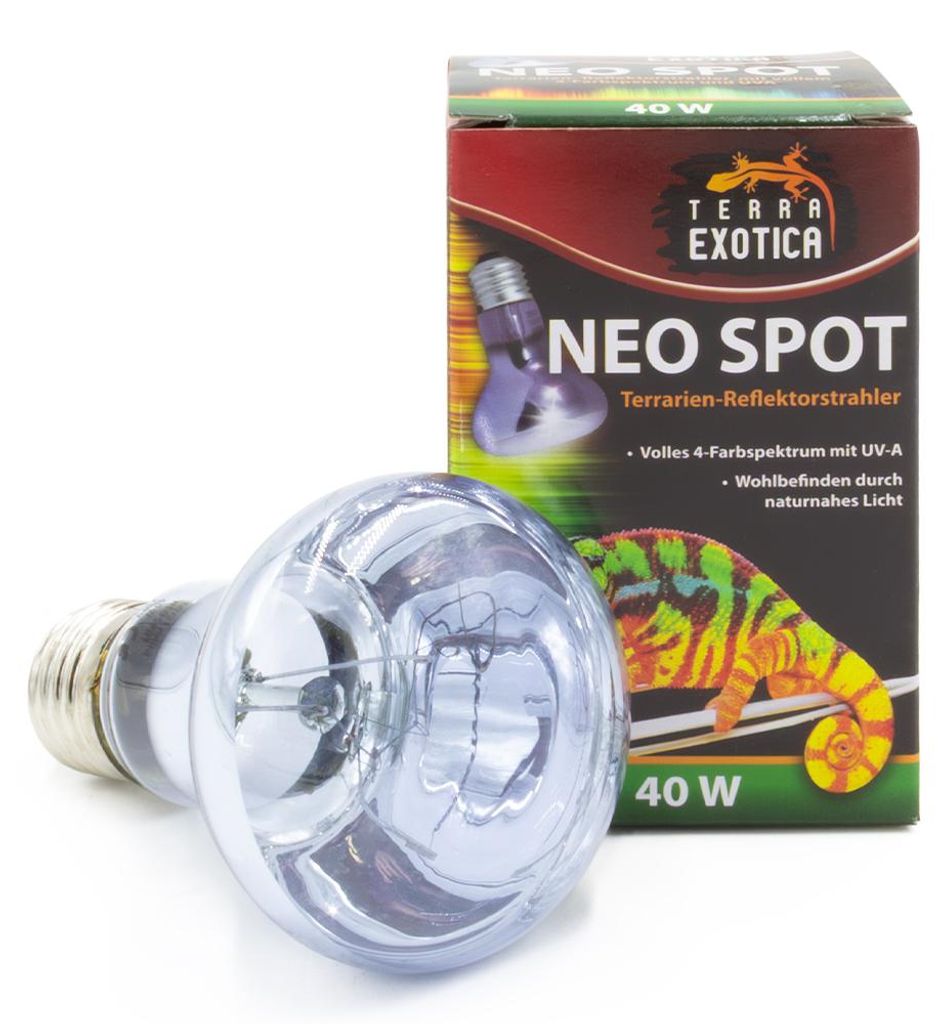 Neo Spot 40W – UV-Reflektorstrahler mit Wärme & Licht für Terrarien