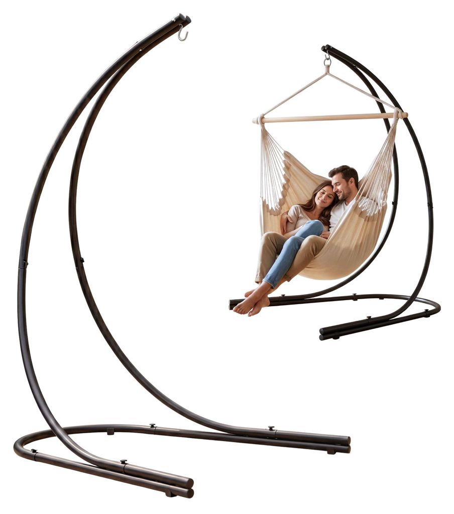 Bis 150kg: XL Hängesessel Gestell Outdoor - 210cm Ständer Produktbild 