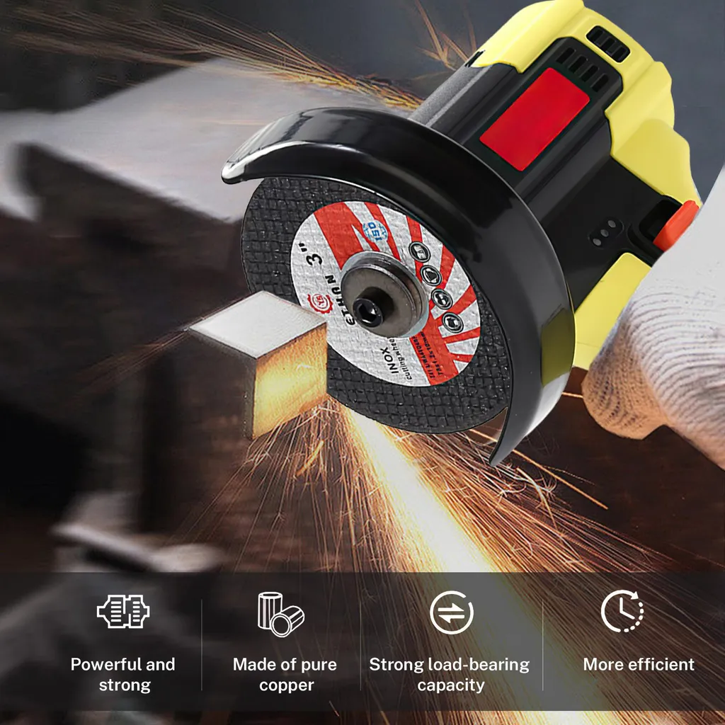 Meuleuse d'angle compacte brushless 125mm autonome avec 2 batteries UE - 3