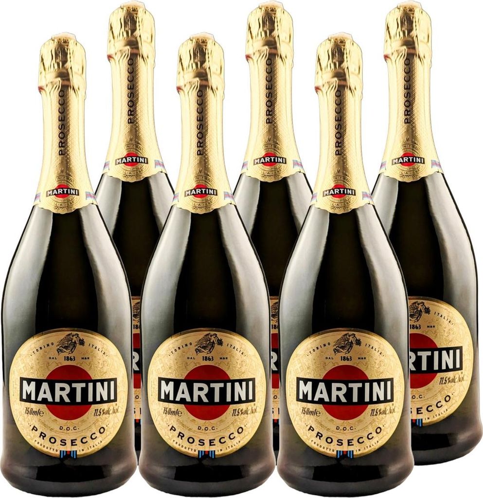 6x Martini Prosecco D.O.C. 11,5% 0,75L