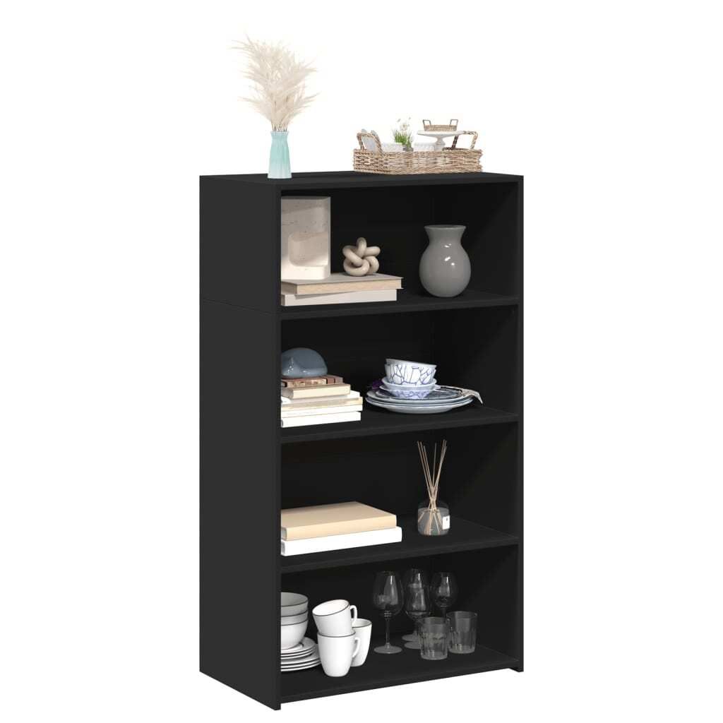 "im Sonderangebot"Highboard Modernes Design - Mehrzweckschrank Anrichte - Kommde für Flur - Schwarz 70x41x124 cm Holzwerkstoff DEMöbel 4341471