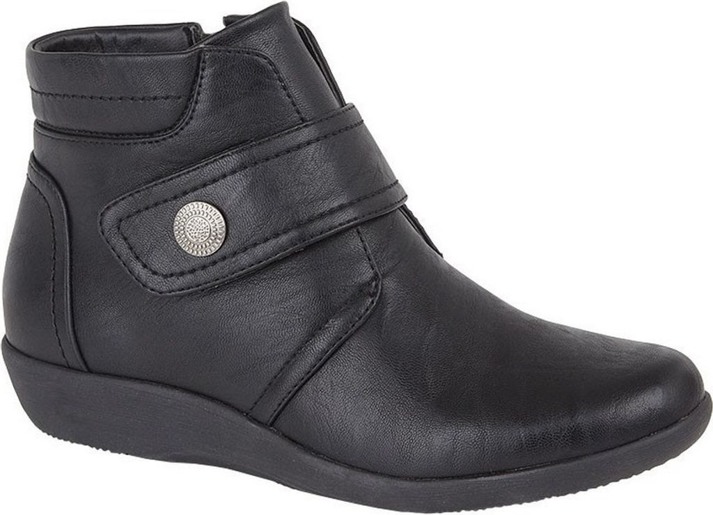 Boulevard - Damen Stiefeletten DF1860 (35,5 EU) (Schwarz)
