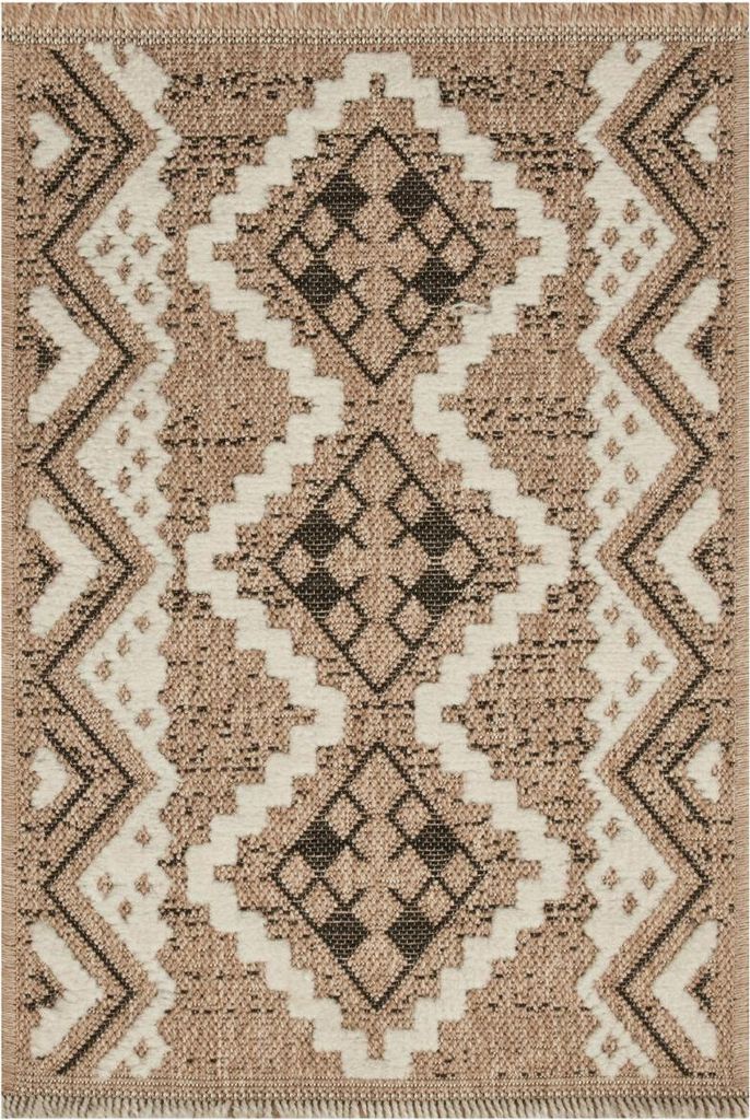 ZEPHYR rechteckig gewebter Kelim-Teppich für den Außenbereich