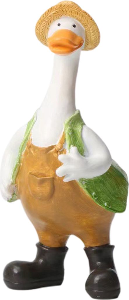 Cartoon-Entenfigur, Harz, Mutter-Vater-Entenstatue, Tierskulptur, Home-Office, Desktop-Gartendekoration, Ornament, Festivalgeschenk