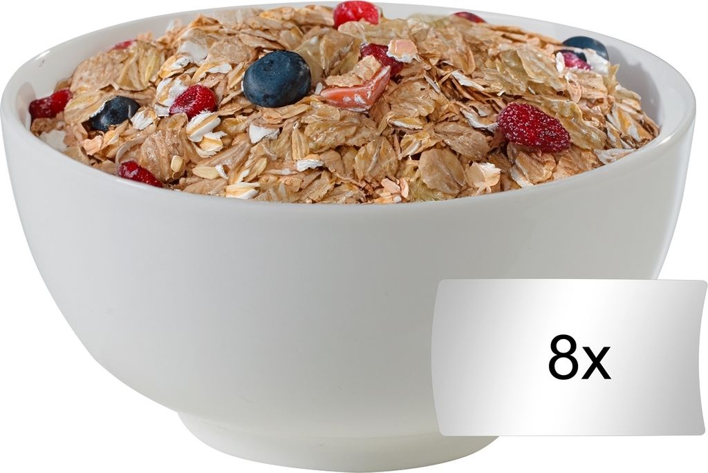 Müslischalen - Weiß - Ø 14 cm - Bone China - 8er Set