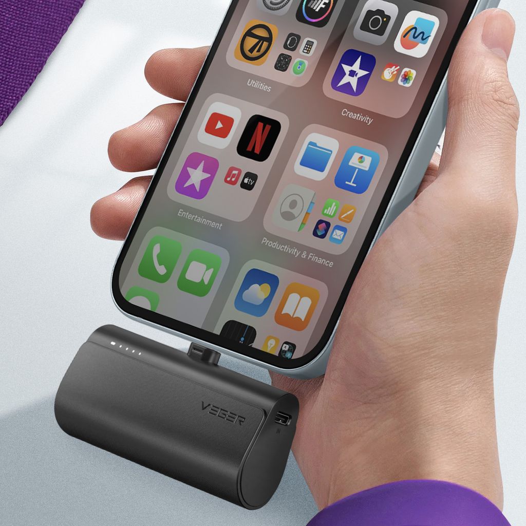 Veger, Mini Powerbank 5000mAh Lightning Power Delivery 20W, Produktbild 7