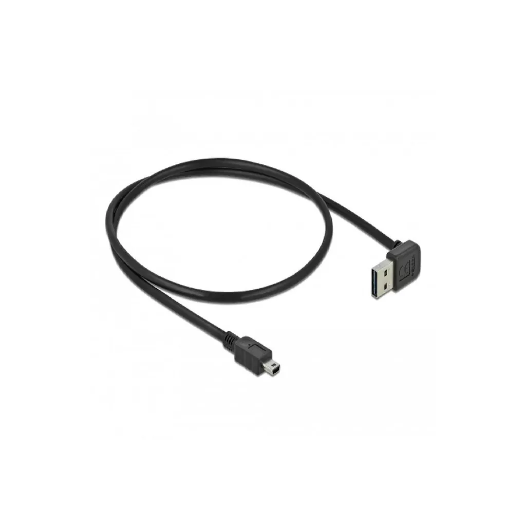 Câble USB 2.0-A EASY-USB réversible et Mini-B coudé très robuste