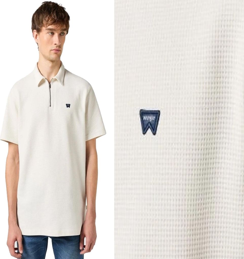 WRANGLER Herren, Poloshirt RUGBY POLO SHIRT, XXL, Weiß, poloshirt, herren,