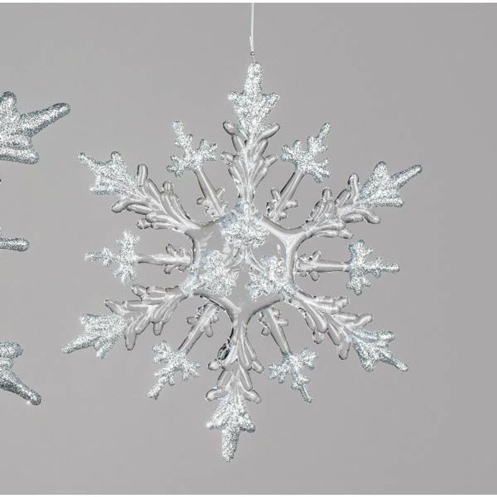formano Eiskristallhänger Acryl silber, 20 cm Produktbild 