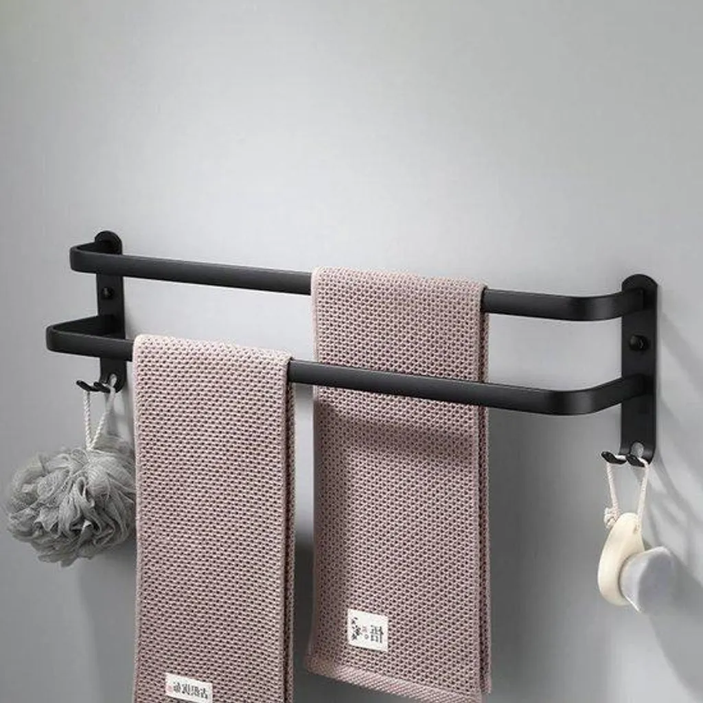 Porte-serviette 60 cm inox idéal pour organiser salle de bain et cuisine