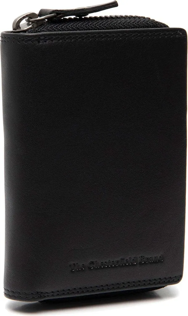 Portafoglio Compatto Lenwick Nero Chesterfield Brand | Vera Pelle Robusta