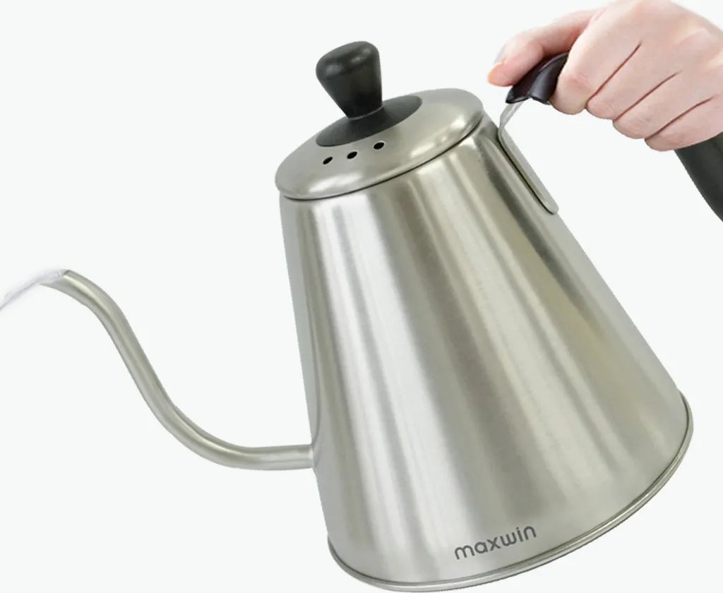 Bouilloire de camping 1L en inox pour voyage outdoor et randonnée