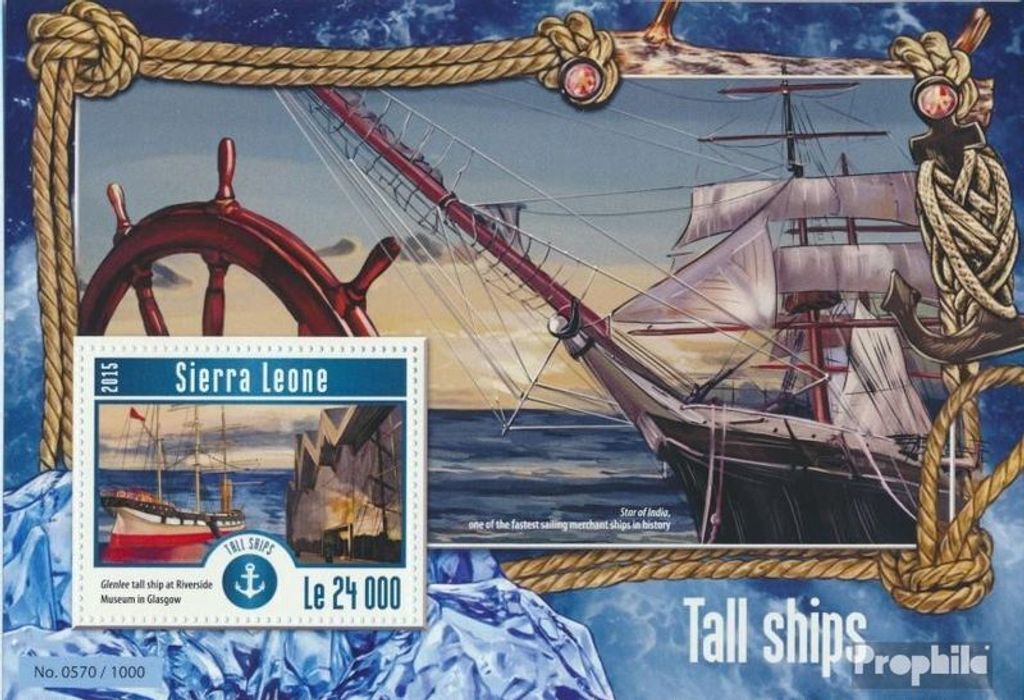 Briefmarken Sierra Leone 2015 Mi Block 776 (kompl. Ausg.) Produktbild 