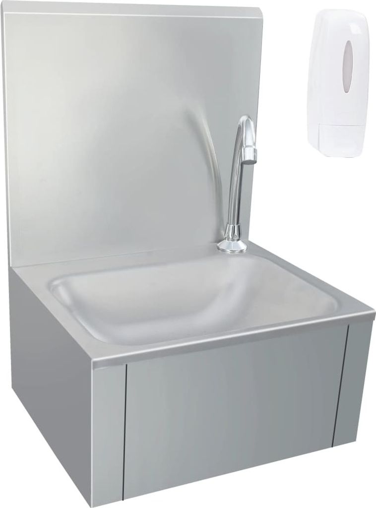 vidaXL Handwaschbecken mit Wasserhahn und Seifenspender Produktbild 