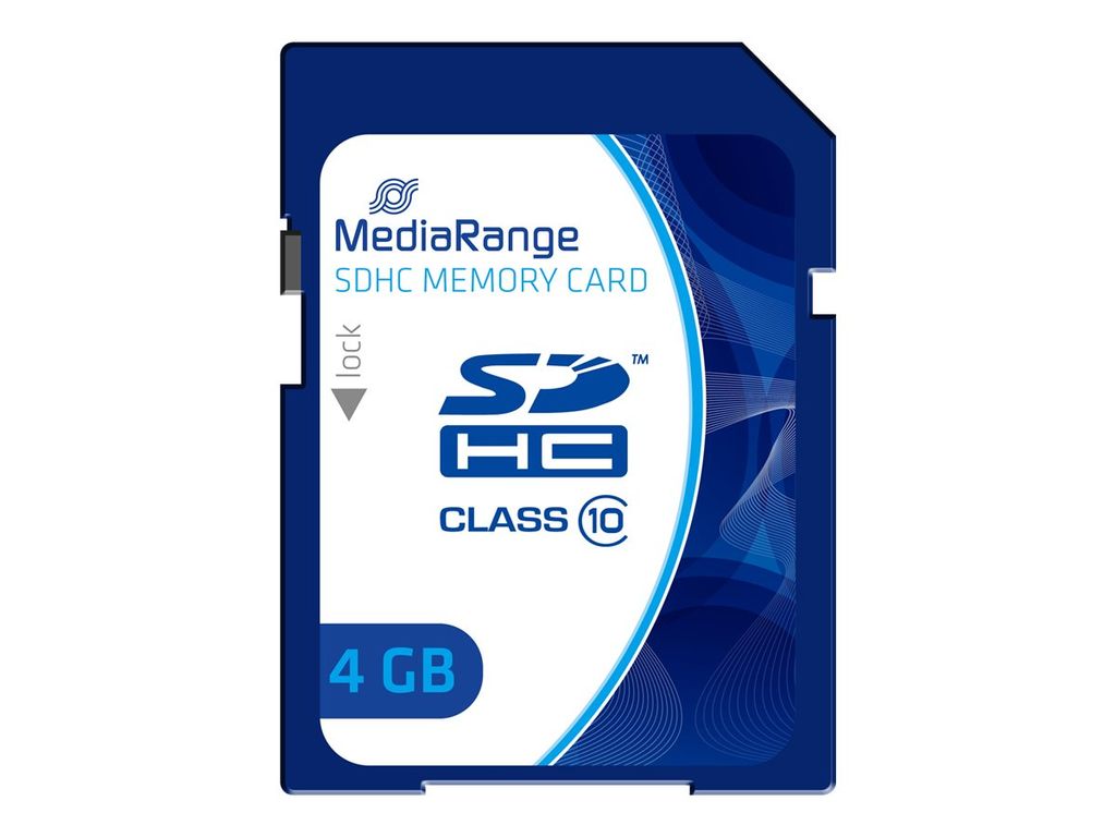 MediaRange 4GB SDHC, 4 GB, Secure Digital High-Capacity Produktbild 