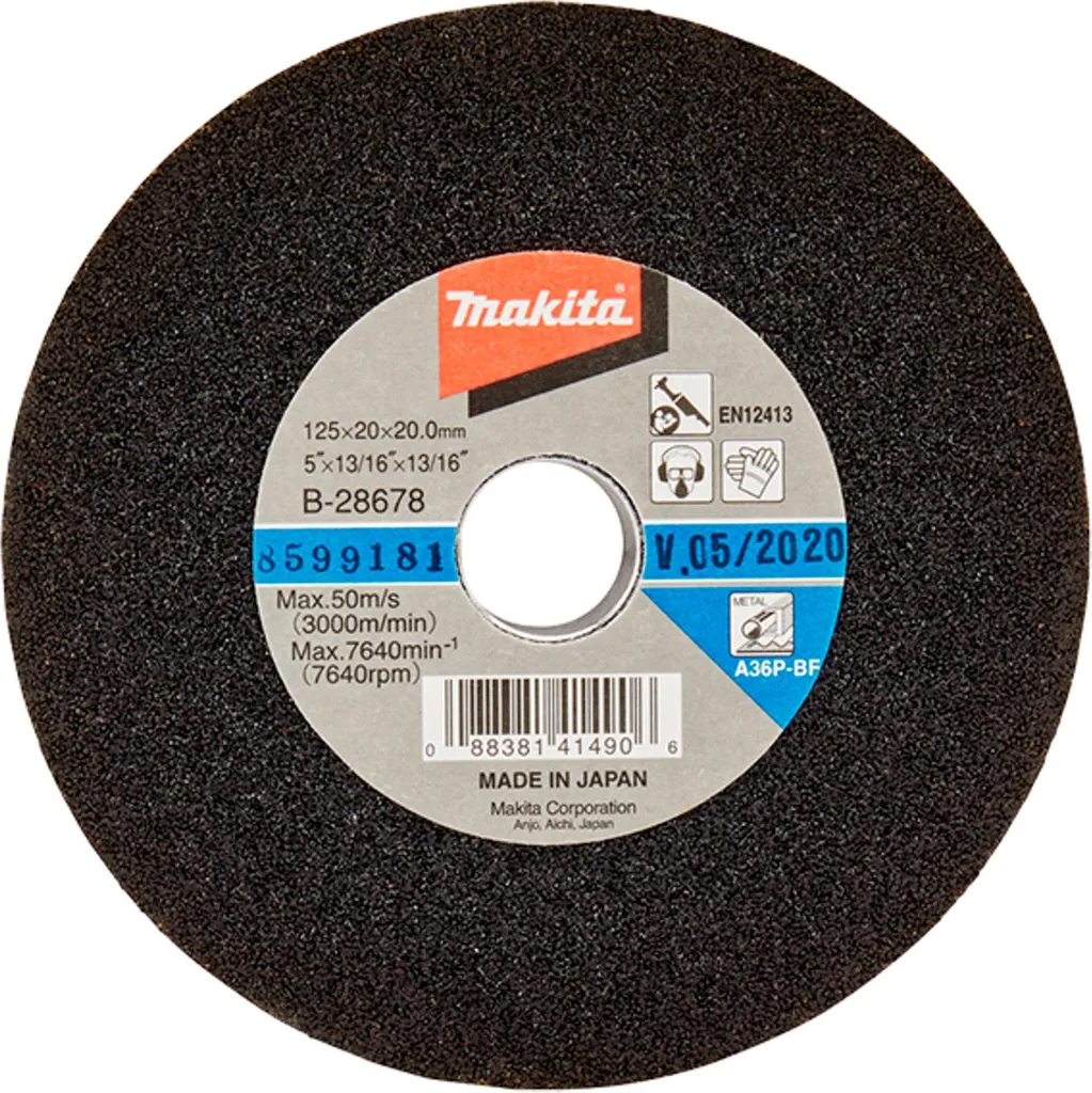 Disque à meuler Grain 36 Gros Débit B-28678 Diamètre 125mm Epais 20