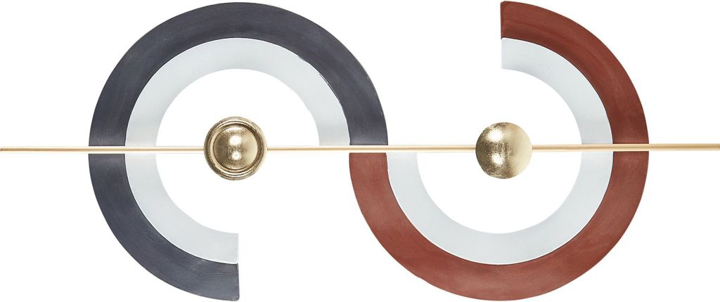 BELIANI Wanddekoration Mehrfarbig Eisen Geometrisch Einteilig Handgemacht Modern Wandobjekt Wanddeko für Schlafzimmer Wohnzimmer Flur Küche Esszi...