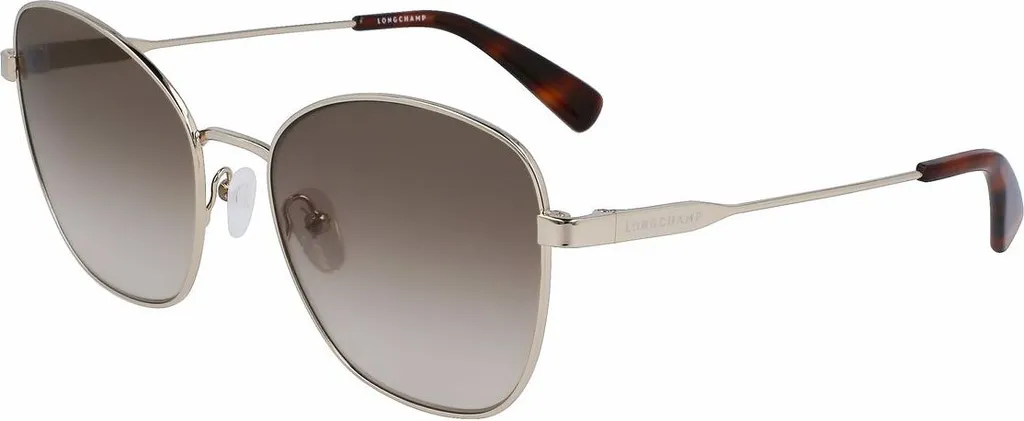 Longchamp LO164S-714 Occhiali da Sole Donna Metallo Oro 57mm