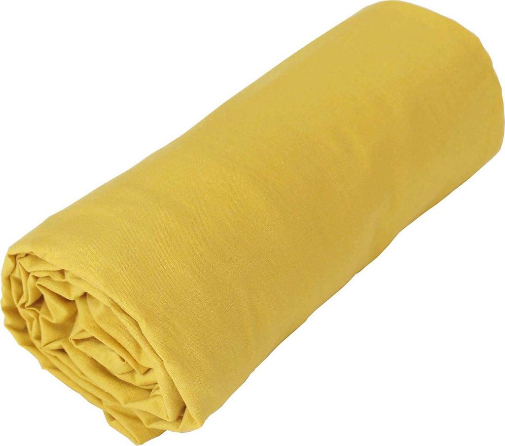 Unifarbenes Jersey-Spannbettlaken aus 100% Baumwolle