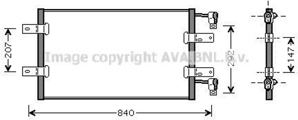 PRASCO RTA5314 - OE 2765000QAH Klimakondensator für Primastar (X83), Vivaro (J7), Vivaro (F7), Vivaro A (E7), Trafic II (JL), Trafic II (FL), Traf...
