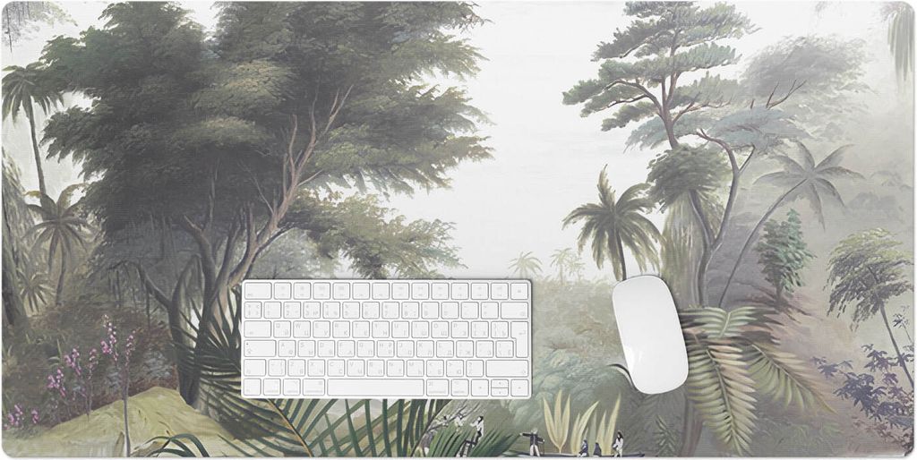 Tropischer Dschungel – Schreibtischunterlage – Rutschfeste Tischunterlage – Schreibtischmatte für Büro & Zuhause – Schreibunterlage – M...