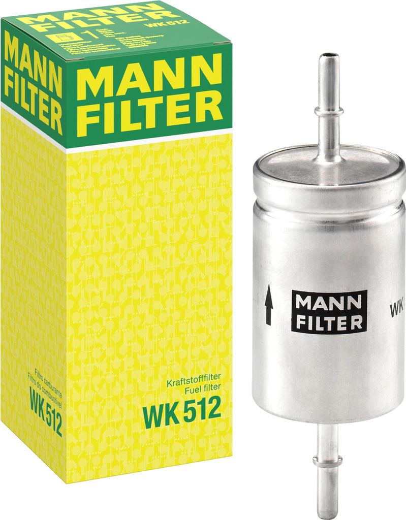 MANN-FILTER WK 512 Kraftstofffilter - für Pkw + Transporter Produktbild 