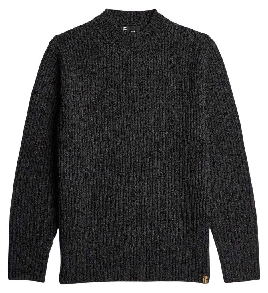 G-Star - Pullover für Herren, Rippenstrick, Regulär GT18605 (S) (Grau)