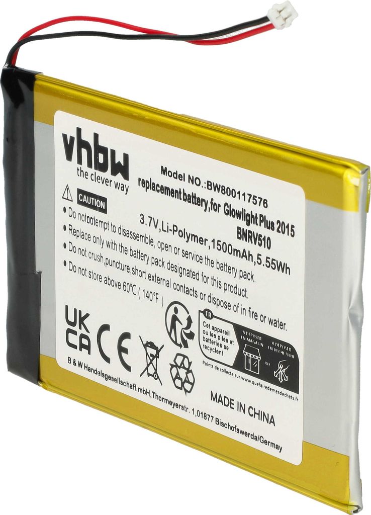 vhbw Akku Ersatz für Barnes & Noble PR-285083 für eBook Produktbild 