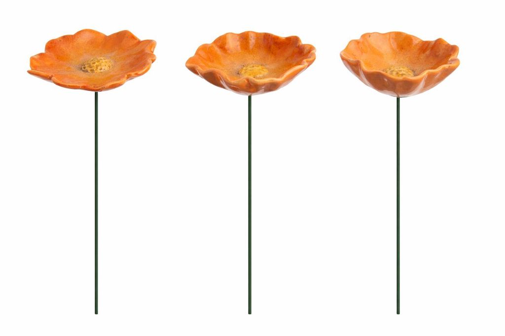 Blüte Mohnblume Gartenstecker Insektentränke Ø8/8,5/10cm Produktbild 