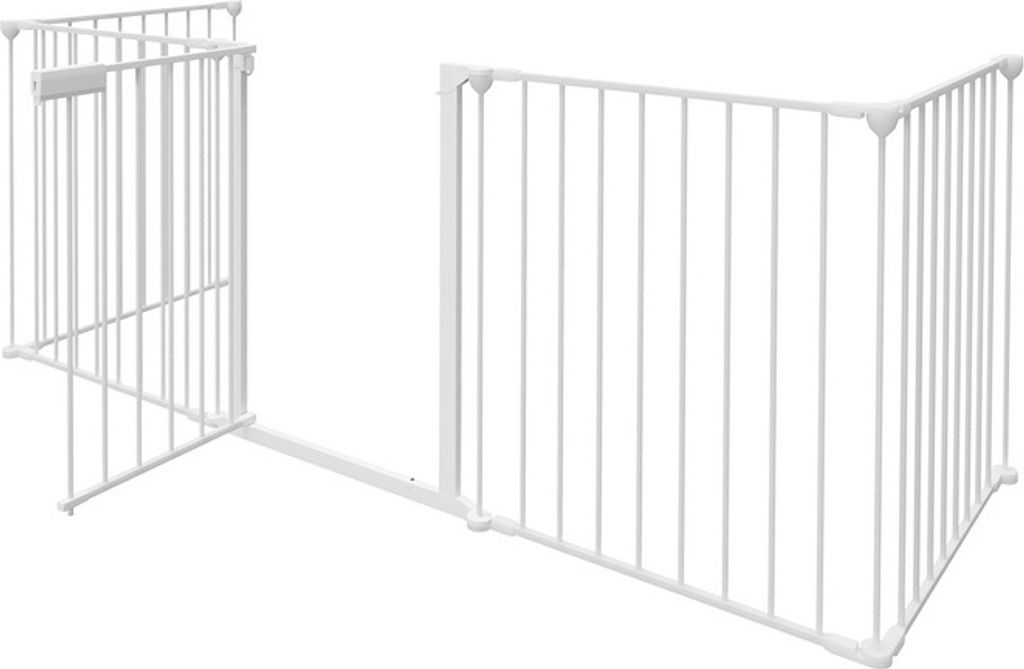 Kaminschutzgitter Absperrgitter 5x Türschutzgitter Tierschutzgitter ,310x75cm,Weiß